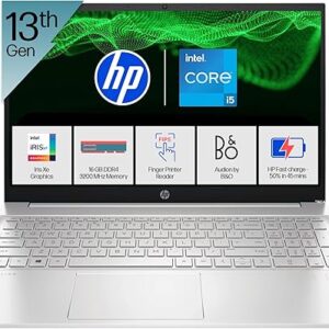 HP Pavilion 13th Gen Intel Core i5-1340P (16GB RAM/512GB SSD) FHD, 15.6” (39.6cm), Windows 11/MS Office 21, Silver,1.74kg, eg3027TU 720p HD Camera, Backlit Keyboard, Audio by B&O Laptop